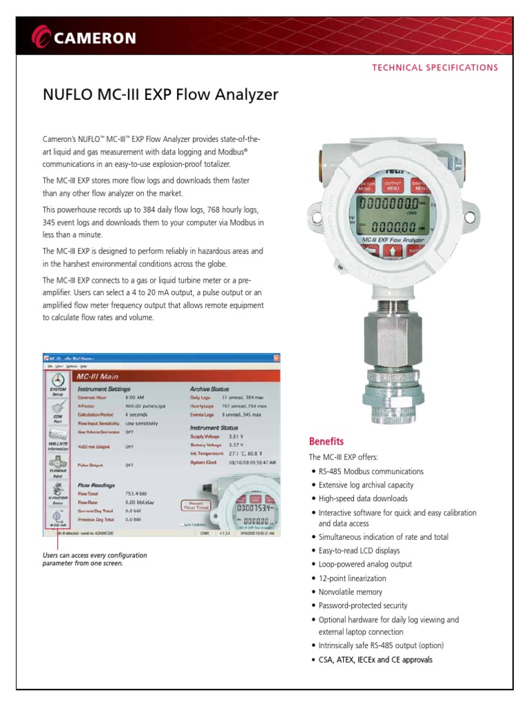 Nuflo MC III Exp Flow Analyzer PDF | PDF | Calibration | Flow Measurement