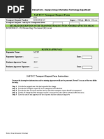 SAP ECC Transport Request Form: RCJ ECDK908419