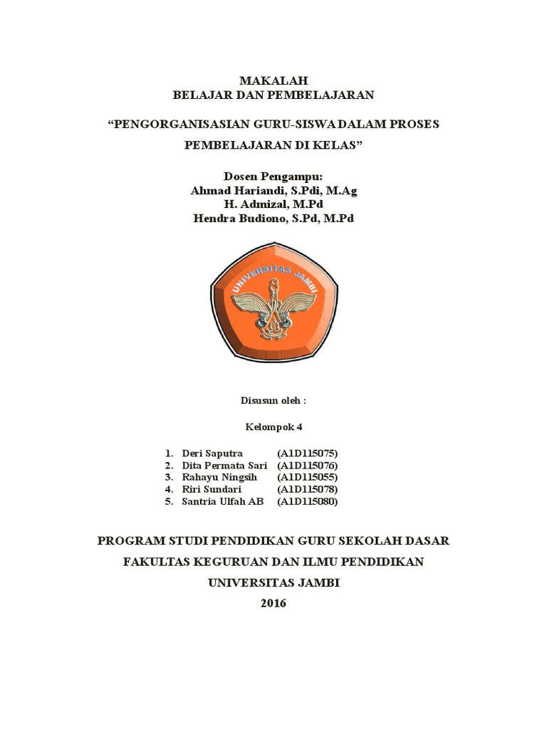 Makalah Belajar Dan Pembelajaran