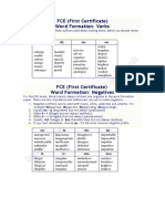 X Word Formation Fce PDF