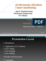 Effect of Ultrasonic Vibration in Laser Machining