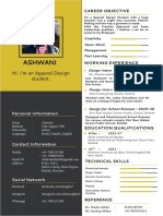 Ashwani: Hi. I'm An Apparel Design Student