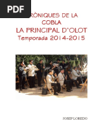 Cròniques de La Principal d'Olot (2014-2015) Portada i Text