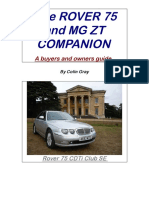 The Rover 75 and MG ZT Companion: A Buyers and Owners Guide