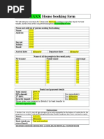 Barnfield House Master Booking Form UK For Freelancer