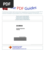 Manual Do Usuário YAMAHA PSR 350 P