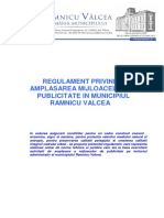 Regulament Privind Amplasarea Mijloacelor de Publicitate in Mun RM Valcea 2 PDF
