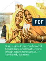 Opportunities To Improve Maternal Neonatal and Child Health in India Through Smartphones and 3g Connectivity Solutions
