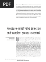 Pressure-Relief Valve Selection and Transient Pressure Control