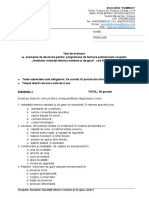 Varianta 1 - Test Grila