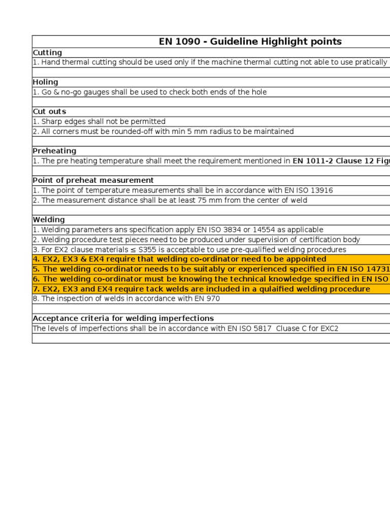 EN 1090 Welding and Cutting Guidelines | PDF