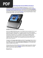 Download Spesifikasi Dan Harga Sony Ericsson XPERIA X10 Mini Pro by Erick Fathoni SN34001181 doc pdf