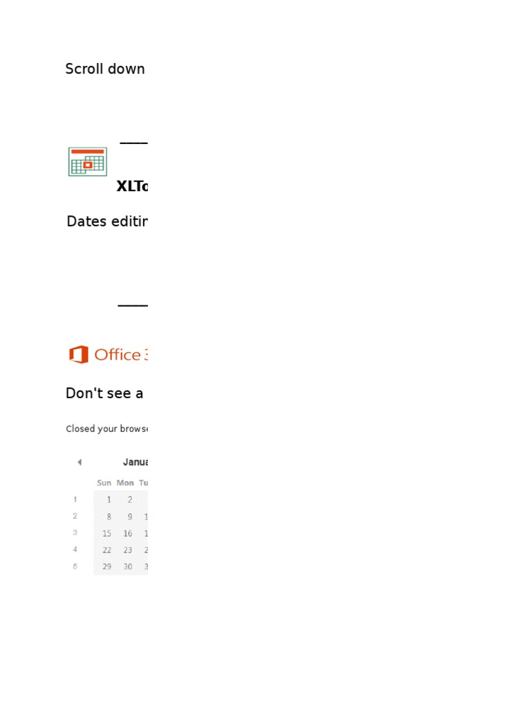 Excel Date Editing with XLTools | PDF