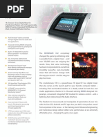 BEHRINGER - X18 P0AWZ - Product Information Document