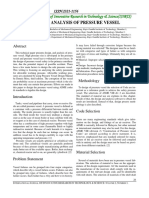 Design and Analysis of Pressure Vessel PDF