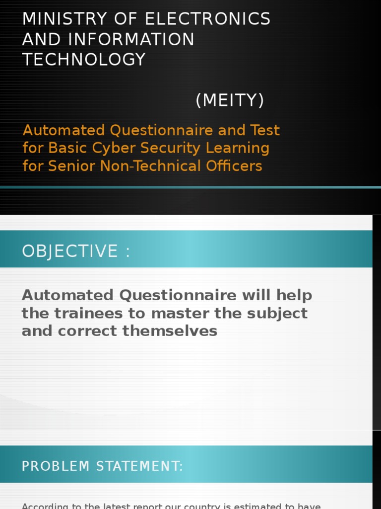 Ministry of Electronics and Information Technology (Meity) | PDF ...