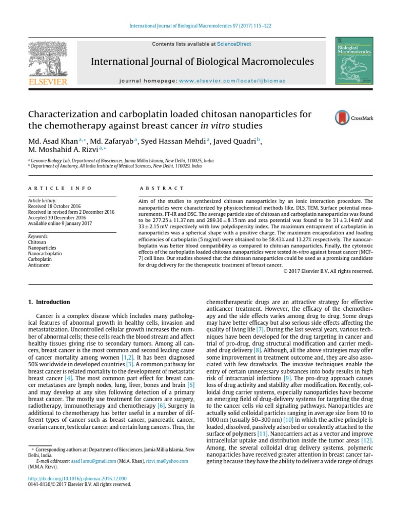 Nanoparticles Magnetic Cancer | PDF | Metastasis | Chemotherapy