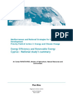 Energy Efficiency and Renewable Energy: Cyprus - National Study's Summary