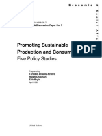 Promoting Sustainable Production and Consumption:: Five Policy Studies