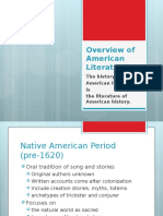 The History of American Literature Is The Literature of American History