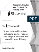 How To Research, Publish And Share Content For Marketing With Shareist