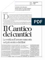 Ronchey, Il Cantico Dei Cantici La Rep 6.12.2016