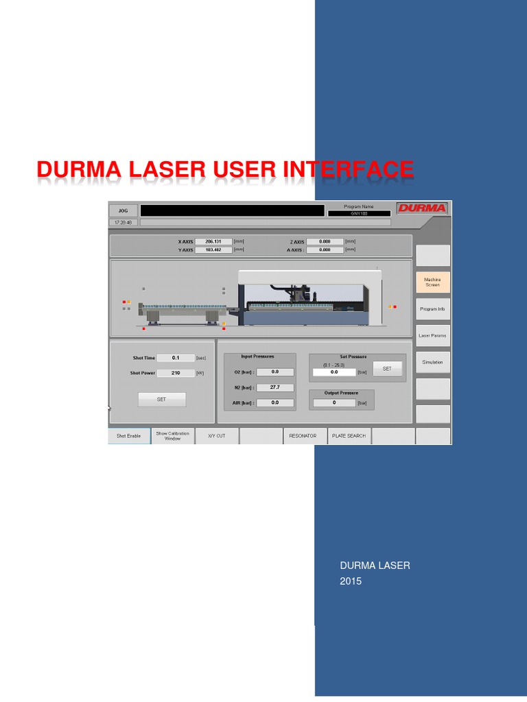 6 - Durma Laser User Interface | PDF | Laser | User Interface