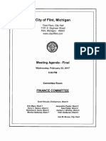 February 22, 2017 Flint City Council Finance Committee Agenda