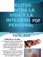 Delitos Contra La Vida y La Integridad Personal