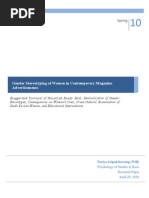 Download Gender Stereotyping of Women in Contemporary Magazine Advertisements by Pariya Sripakdeevong Will MIT Psychology of Gender and Race by weilly SN34004319 doc pdf