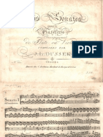 Dussek-3 Sonatas for Pianoforte With Violin, Op.51 - Piano Score