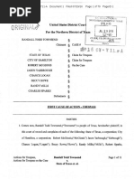 Randall Townsend Hamilton TX Sovereign Citizen Federal Court Filing