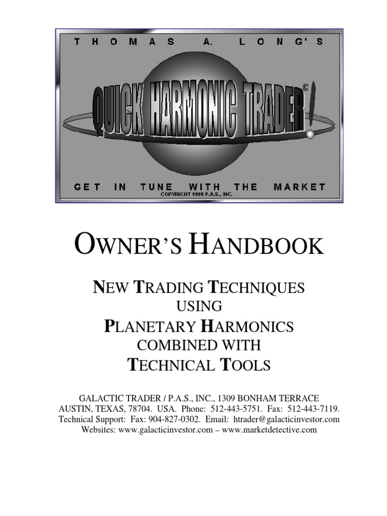Thomas Long - Owner's Handbook. New Trading Techniques Using Planetary ...