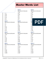 K12reader First Grade Master Spelling List