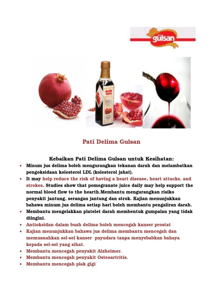 GULSAN Pomegranate Concentrate - BM | PDF