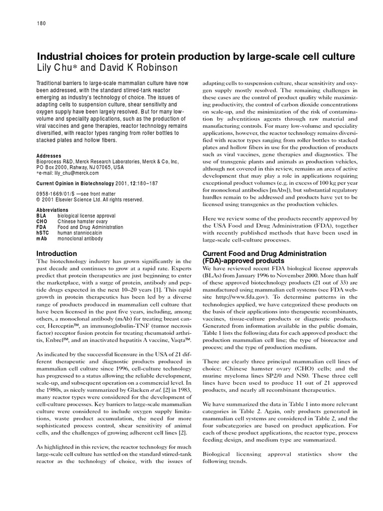 Chu2001pdf Monoclonal Antibody Cell Culture - 