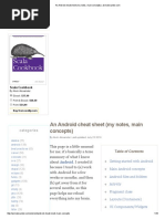 An Android Cheat Sheet (My Notes, Main Concepts)