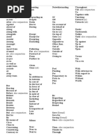 PHRASE Prepositions List of 150 JSL