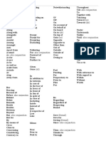 PHRASE Prepositions List of 150 JSL