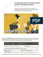 Green Recorder - Um Novo App Para Gravar a Tela Do Seu Ubuntu