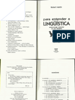 MARTIN, R. para Entender A Linguística - Fundamentos Epistemológicos de Uma Disciplina - InTRODUÇÃO