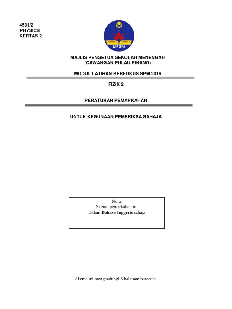 Skema Fizik Kertas 2 Pdf Refraction Radioactive Decay