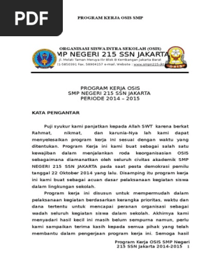 Program Kerja Osis Smp