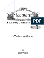 Footnote #1: A Literary Journal of History (Preview)