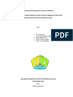 KADAR OBAT DENGAN METODE ANALISIS