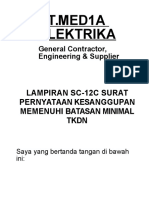 Surat Pernyataan Kesanggupan Memenuhi Batas Minimal TKDN