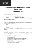 Surat Kontrak Kerjasama Event Organizer