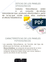 Caracteristicas de Los Paneles Fotovoltaicos