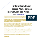 Inilah 15 Cara Memutihkan Wajah Secara Alami Dengan Biaya Murah Dan Aman