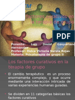 Los Factores Curativos en La Terapia de Grupo